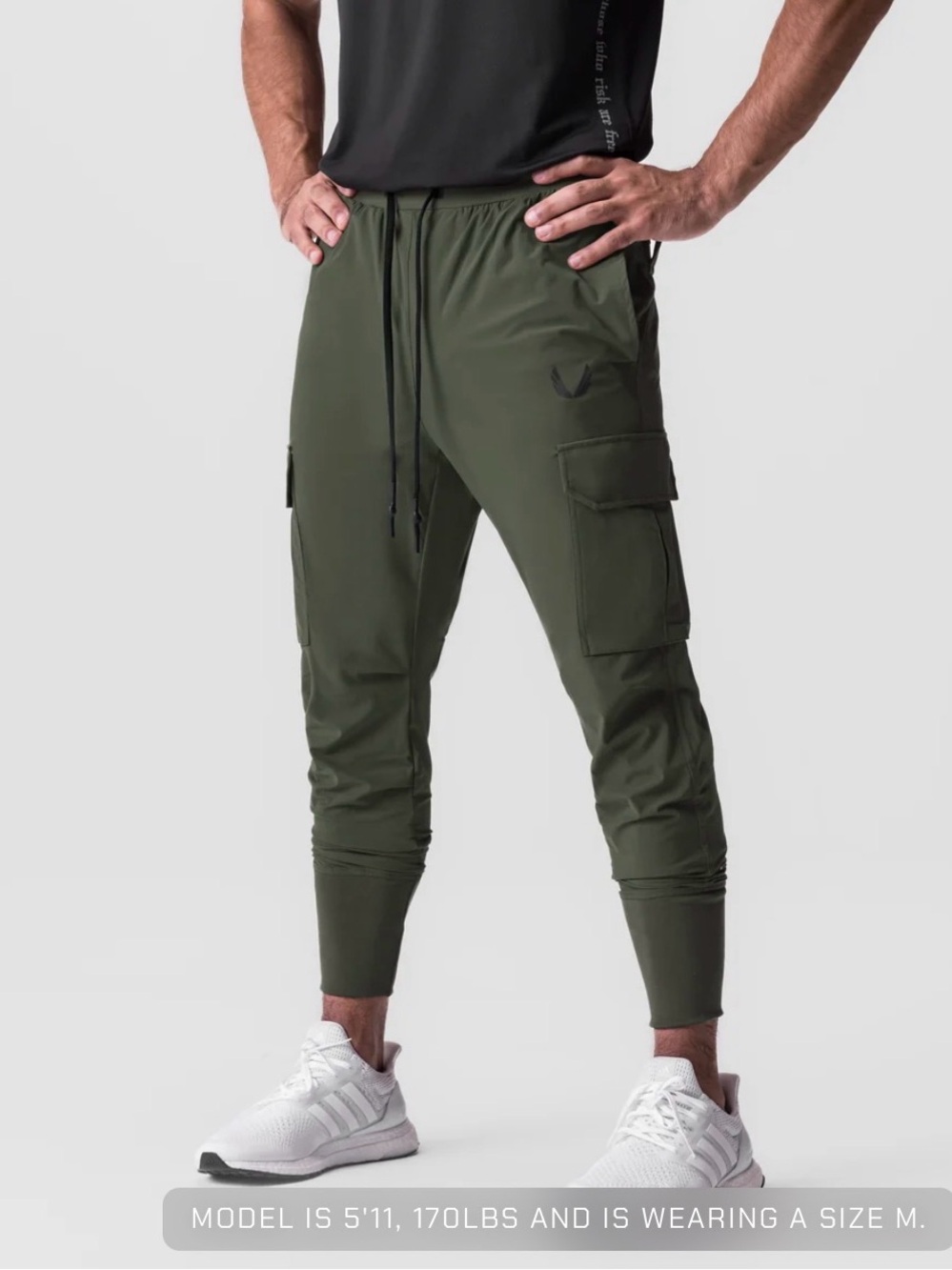 ASRV Tetra-Lite Cargo High Rib Jogger Pants Space Grey Men’s M DSG-0825